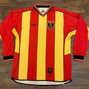 Galatasaray 2002/03 Umbro Home Jersey | Size L | Long Sleeve | Rare Vintage